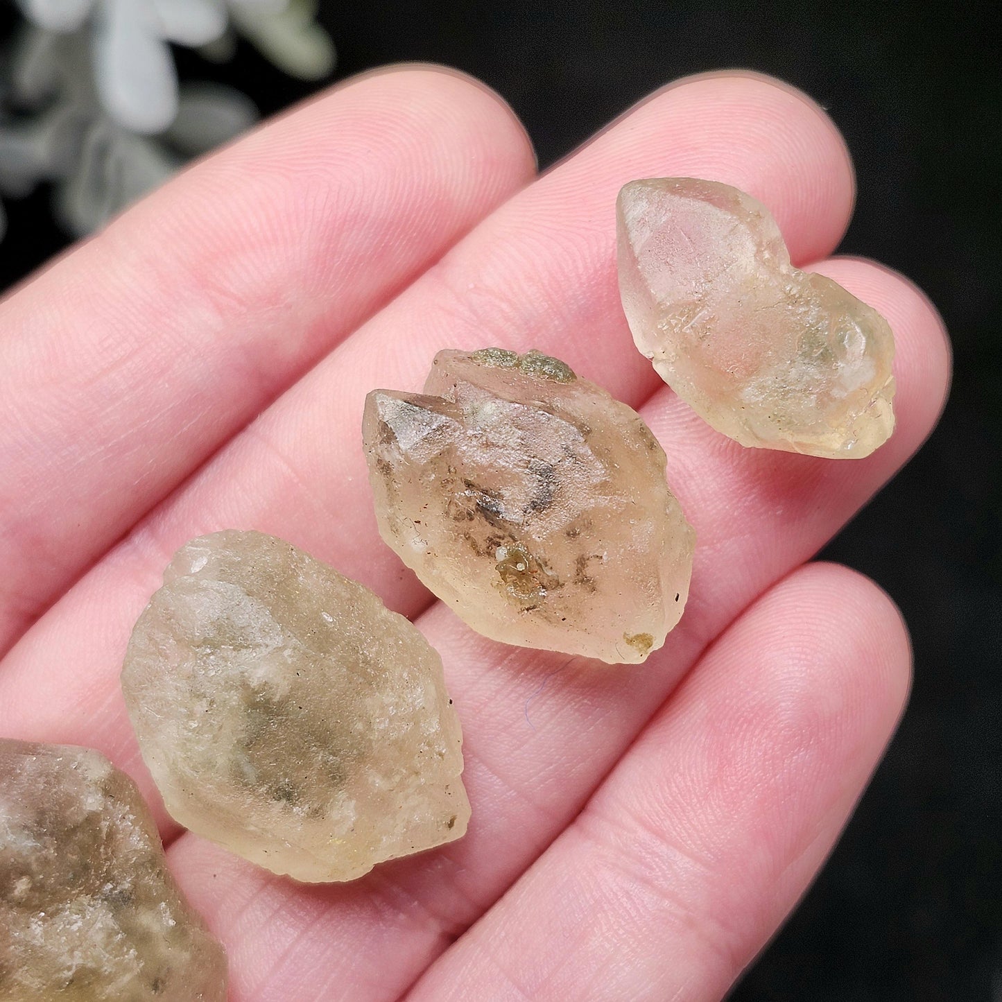 Smoky Hanksite Specimen: UV Reactive Salt Crystal from Searles Lake