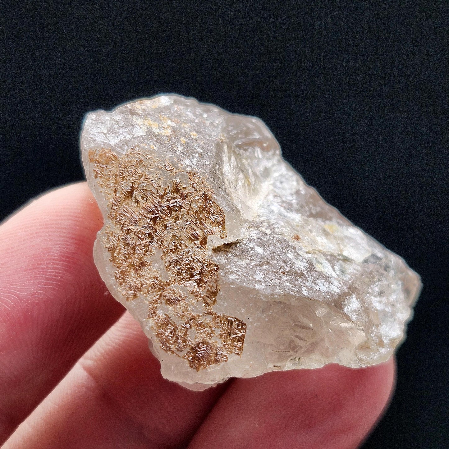 Geometric Sagenite Rutile Quartz, Brazilian Golden Rutilated Quartz