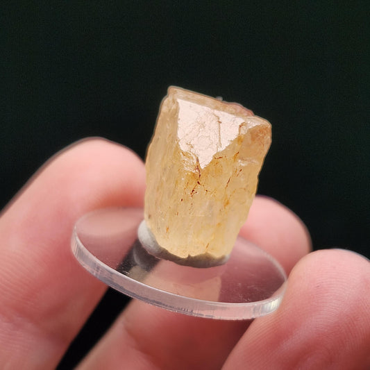 Golden Phenacite Crystal 4.7g, Terminated Nigerian Phenakite Specimen