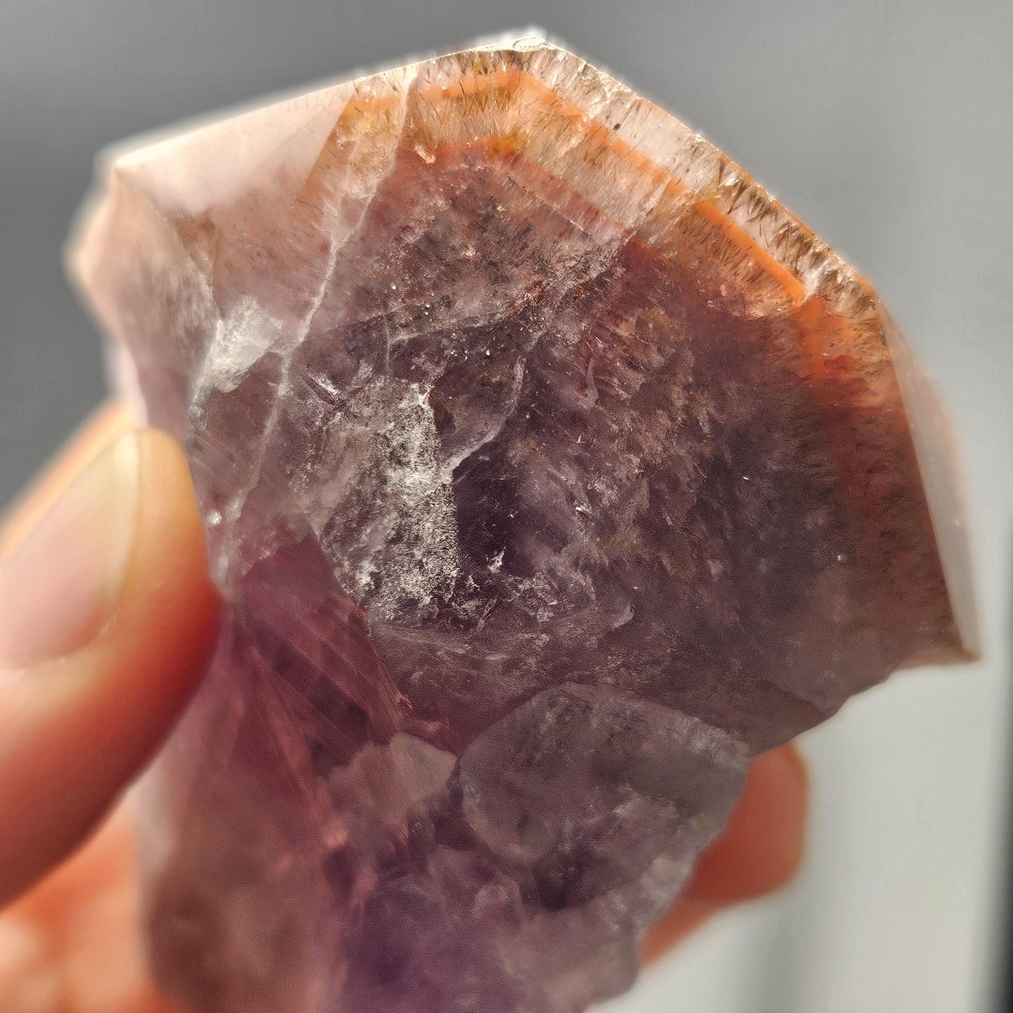 Red Capped Thunder Bay Amethyst from Canada, 199g