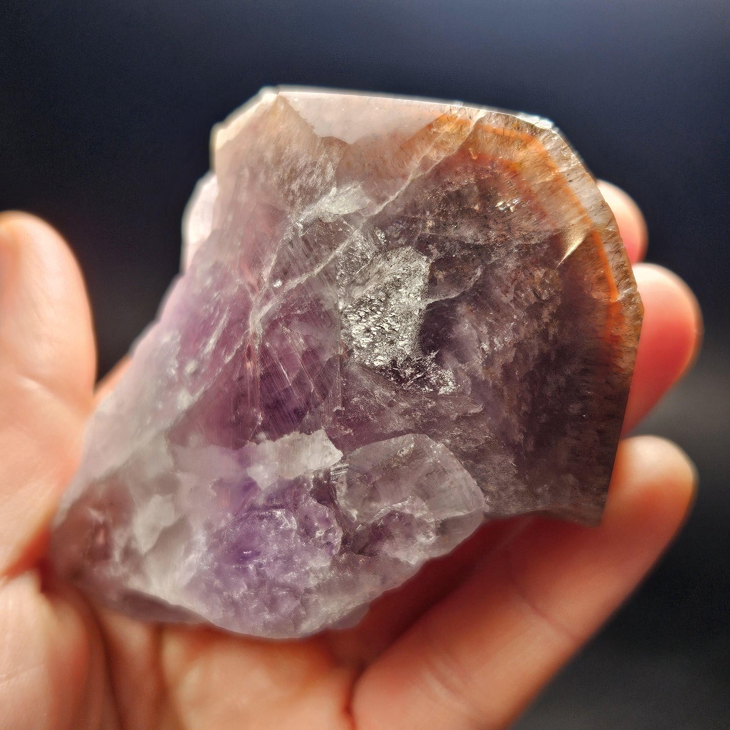 Red Capped Thunder Bay Amethyst from Canada, 199g
