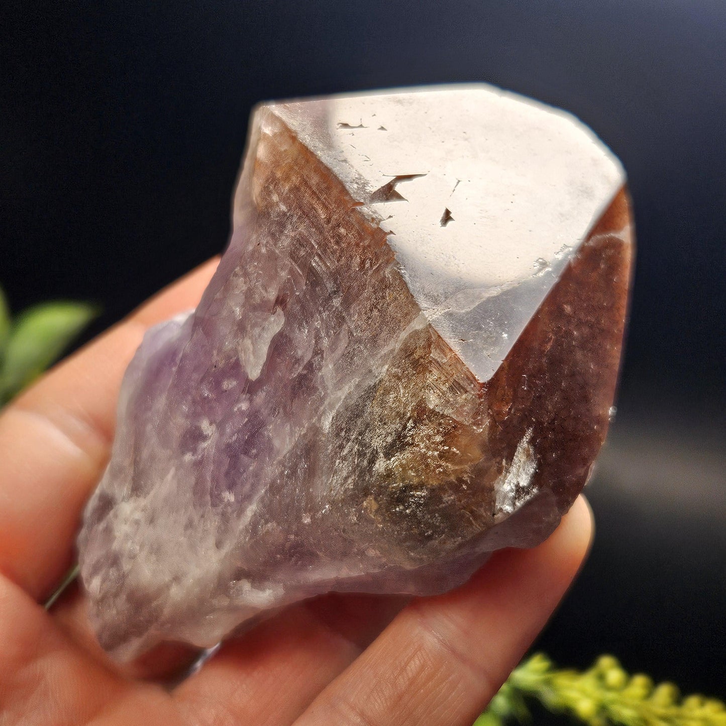 Red Capped Thunder Bay Amethyst from Canada, 199g