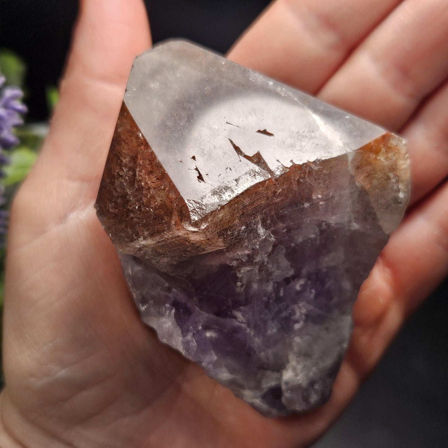 Red Capped Thunder Bay Amethyst from Canada, 199g