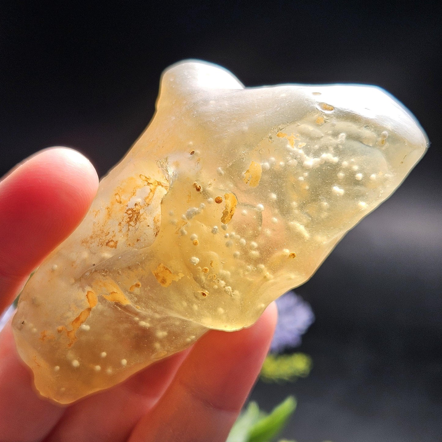 Libyan Desert Glass Specimen 81g, Raw Libyan Gold Tektite Crystal