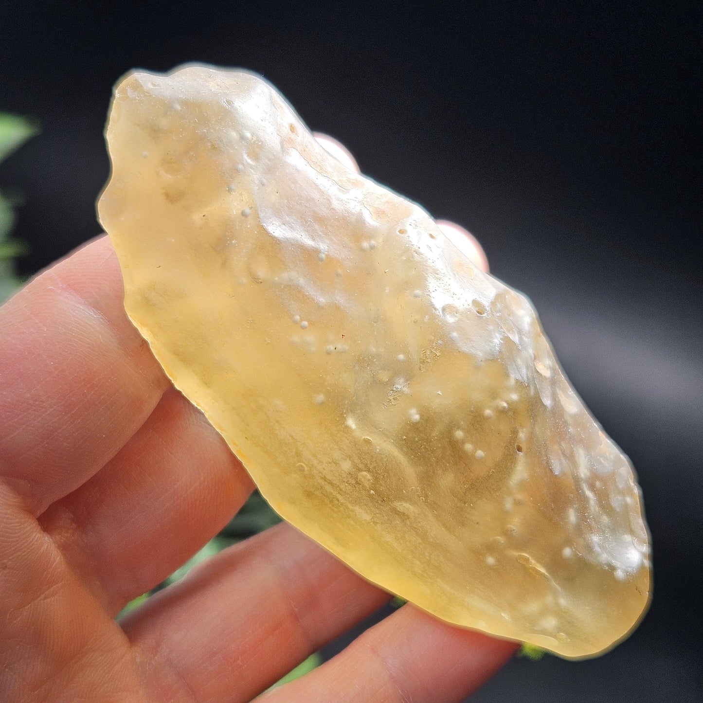 Libyan Desert Glass Specimen 81g, Raw Libyan Gold Tektite Crystal