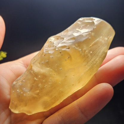 Libyan Desert Glass Specimen 81g, Raw Libyan Gold Tektite Crystal