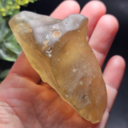 Libyan Desert Glass Specimen 81g, Raw Libyan Gold Tektite Crystal