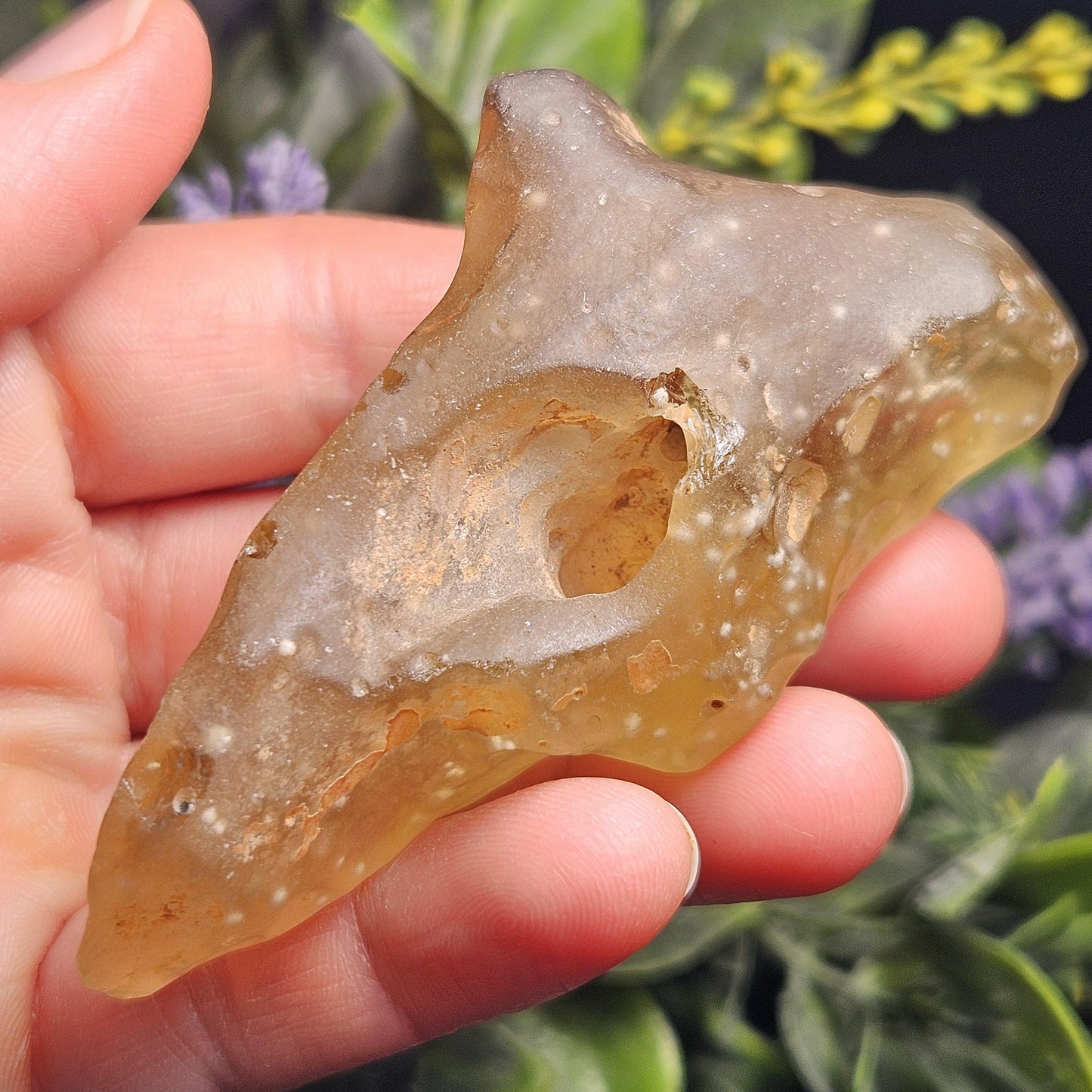 Libyan Desert Glass Specimen 81g, Raw Libyan Gold Tektite Crystal
