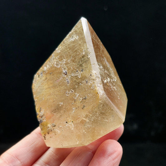 Angel Hair Golden Rutile in Citrine 142g, Brazilian Rutilated Quartz