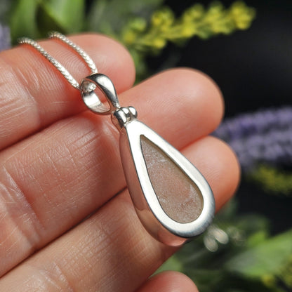 Libyan Desert Glass Pendant, Sterling Silver