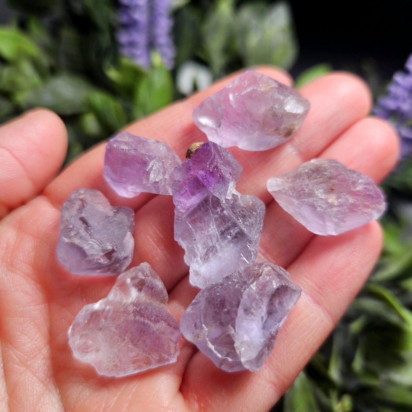 Himalayan Purple Fluorite Crystal, Raw Blue Purple Fluorite Specimen
