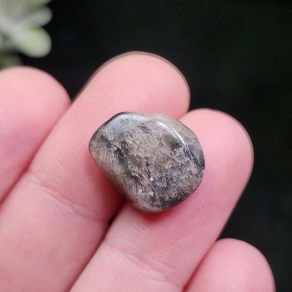 Smoky Quartz with Iron Inclusions, Goethite Quartz Tumbled Stone