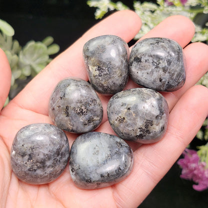 Polished Larvikite Stone, Monzonite Gemstone