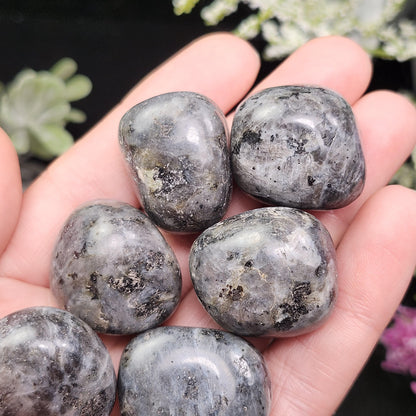 Polished Larvikite Stone, Monzonite Gemstone