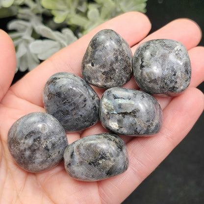 Polished Larvikite Stone, Monzonite Gemstone