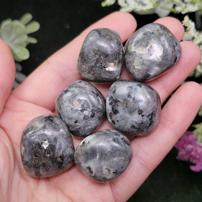 Polished Larvikite Stone, Monzonite Gemstone