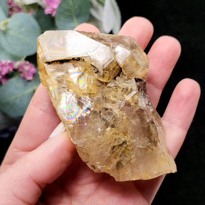 Skeletal Herkimer Diamond Quartz with Rainbow Inclusions 130.63g