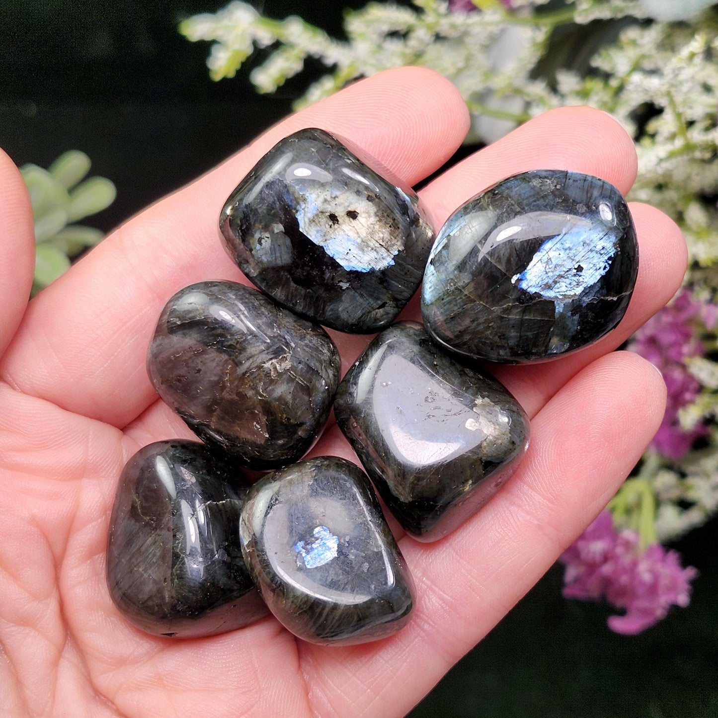 Larvikite Polished Crystal, Monzonite Gemstone