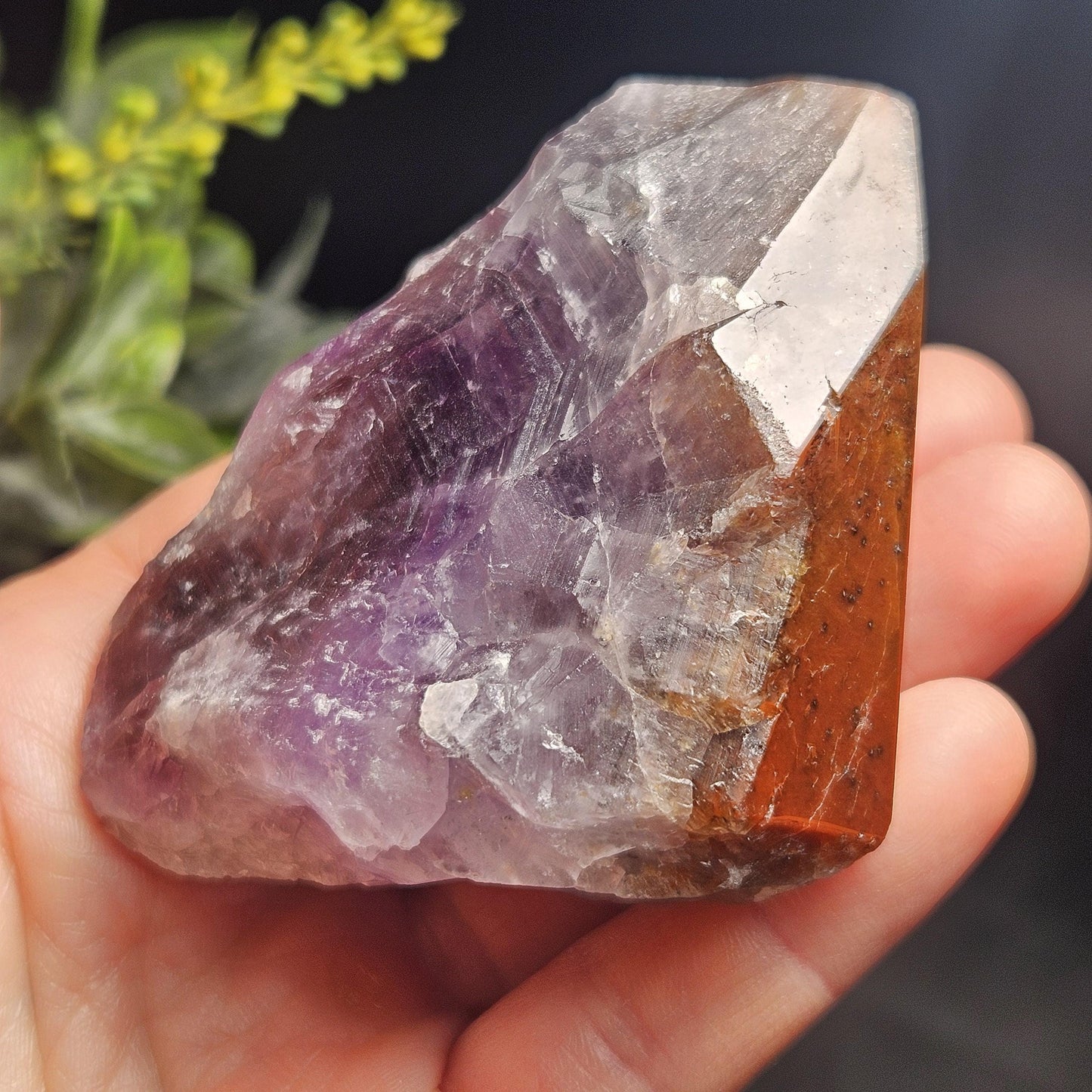 Red Capped Thunder Bay Amethyst from Canada, 167g