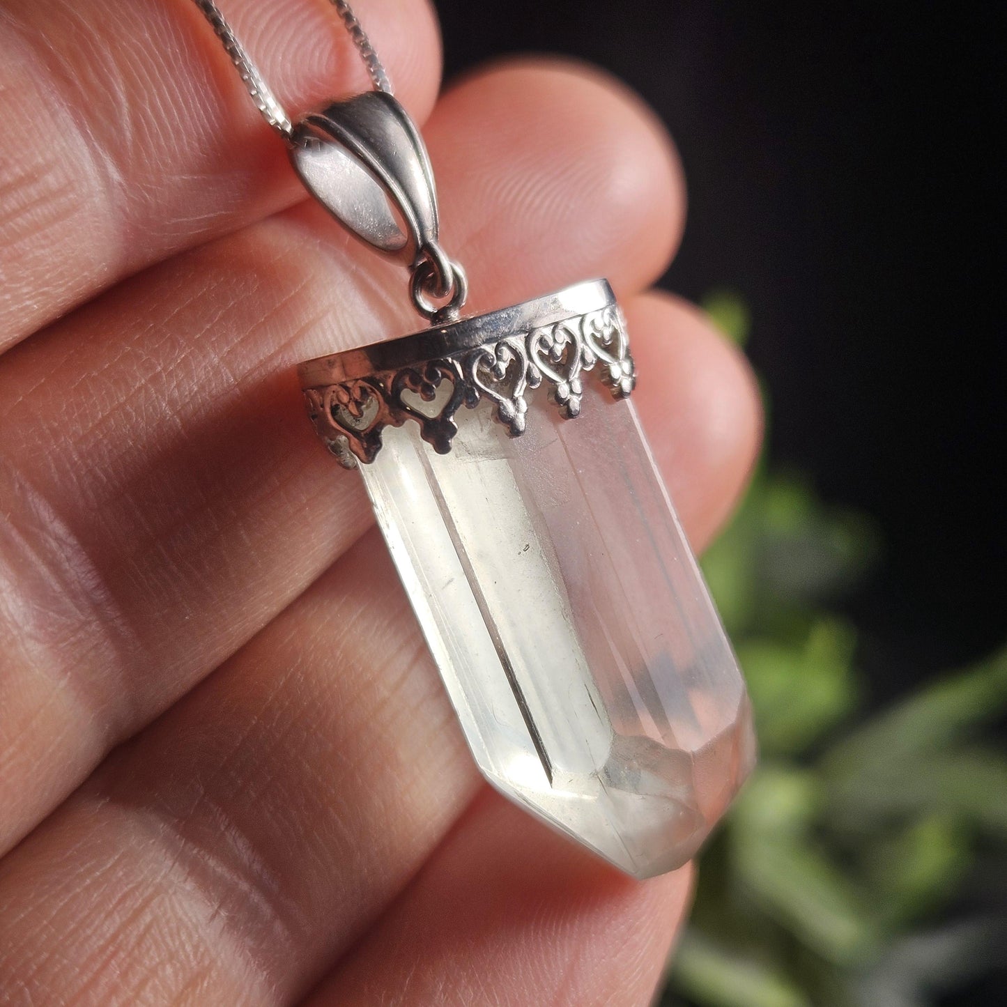 Golden Kunzite Pendant, Sterling Silver Yellow Kunzite Necklace, Spodumene Jewelry