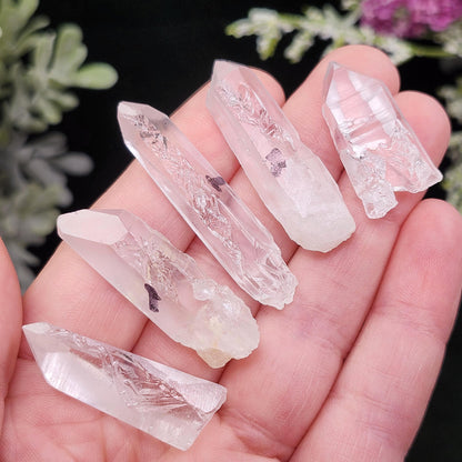 Lightning Struck Quartz Crystal, Raw Striated Quartz