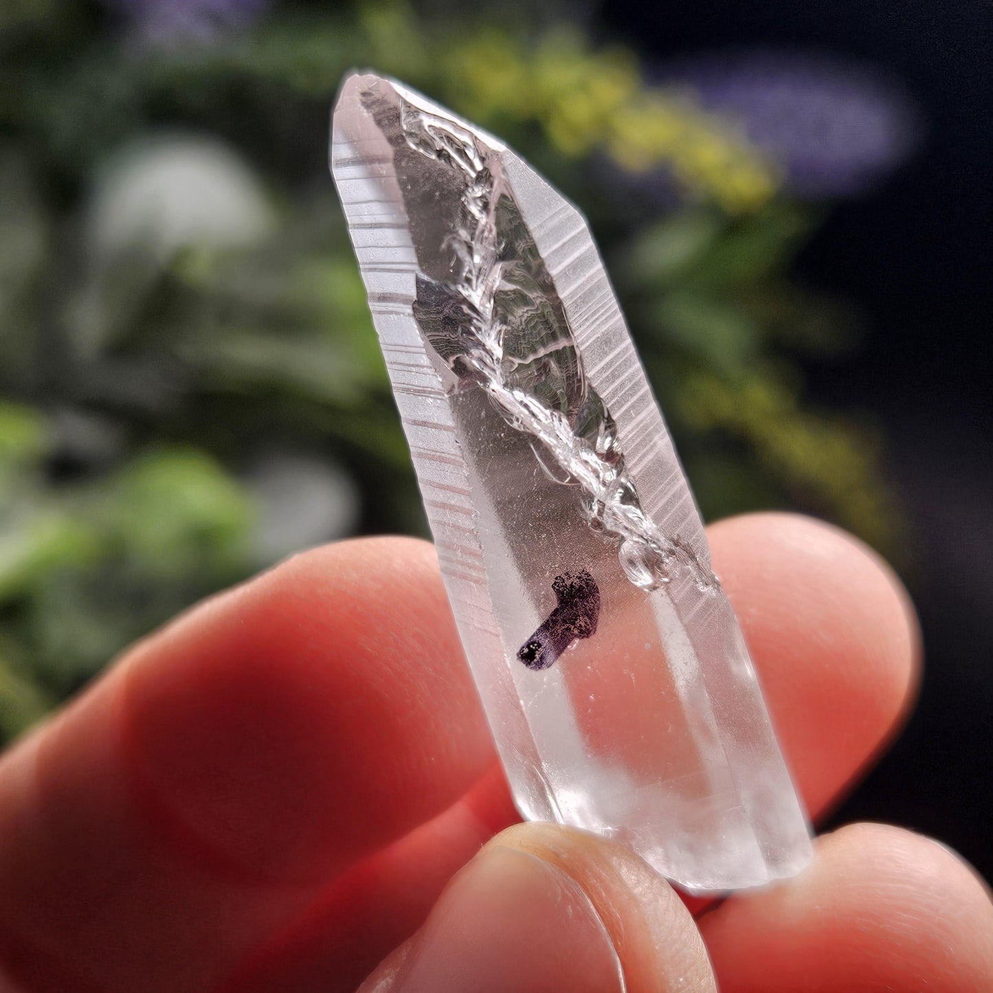 Lightning Struck Quartz Crystal, Raw Striated Quartz