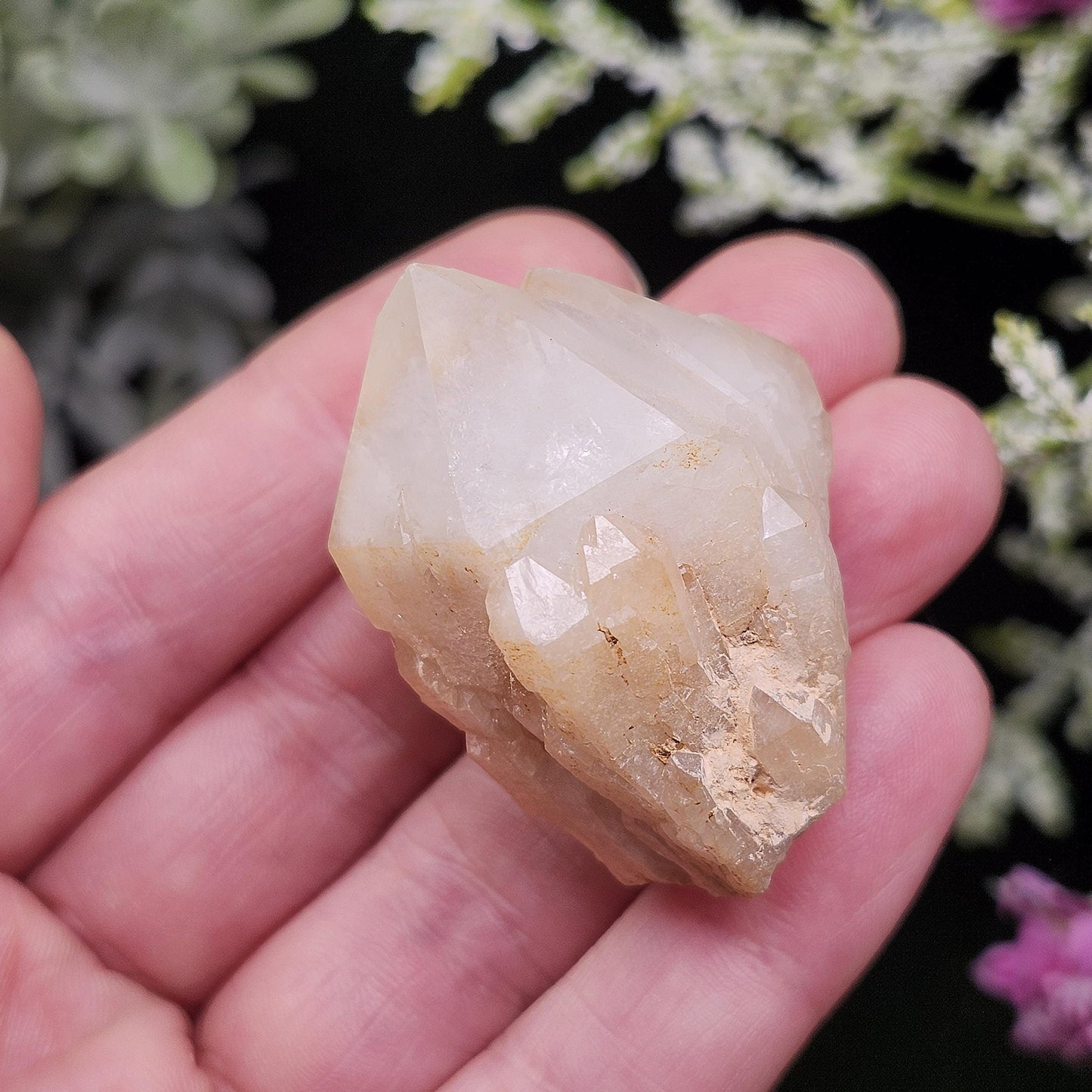 Pineapple Quartz Crystal, Madagascar Quartz Point