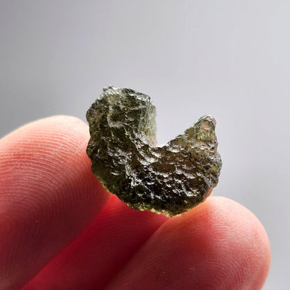Genuine Moldavite Specimen 2.2g, Authentic Raw Moldavite Crystal