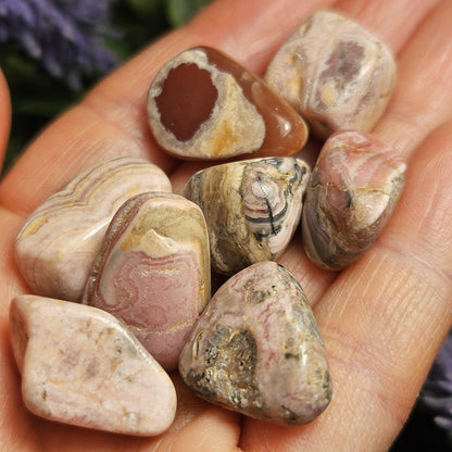Rhodochrosite Tumbled Crystal, Natural Rhodochrosite