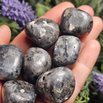 Polished Larvikite Stone, Monzonite Gemstone