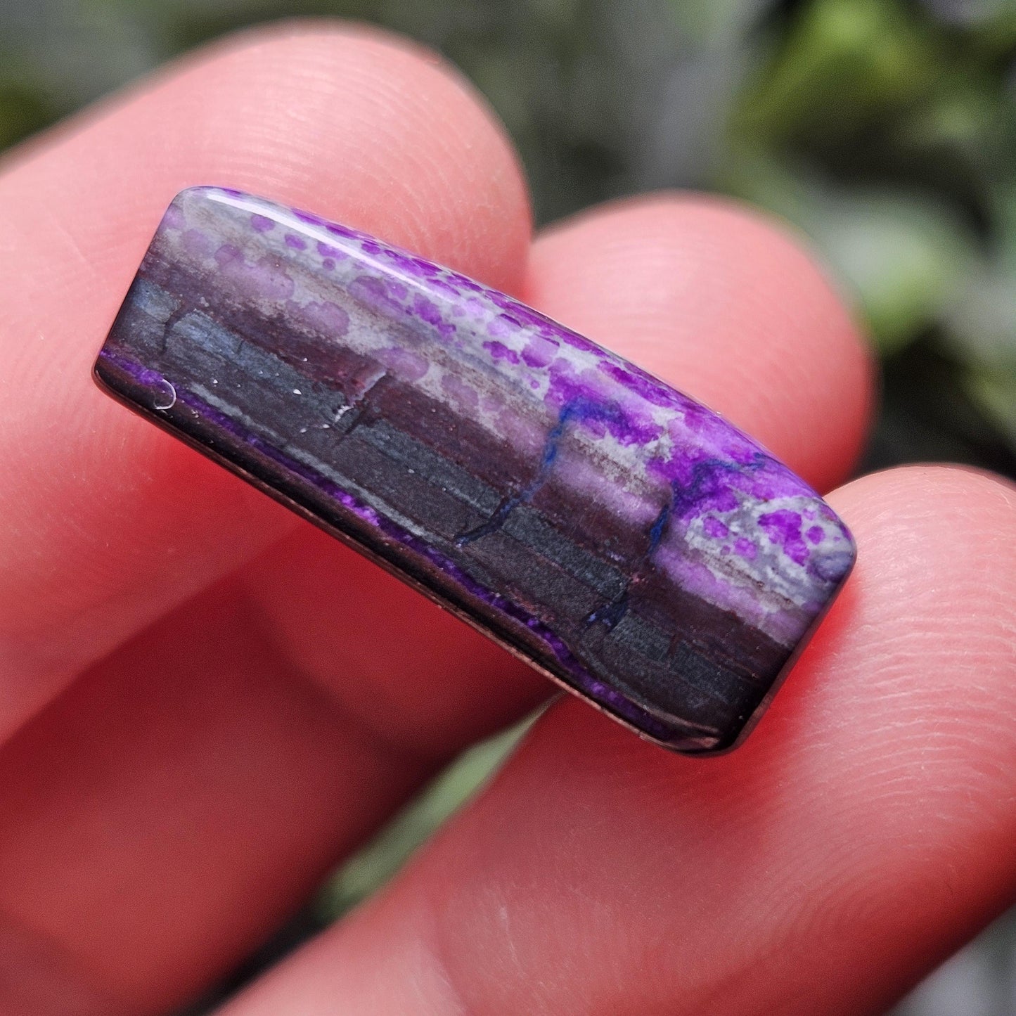 Polished Sugilite Cabochon 5g, Purple South African Sugilite Crystal