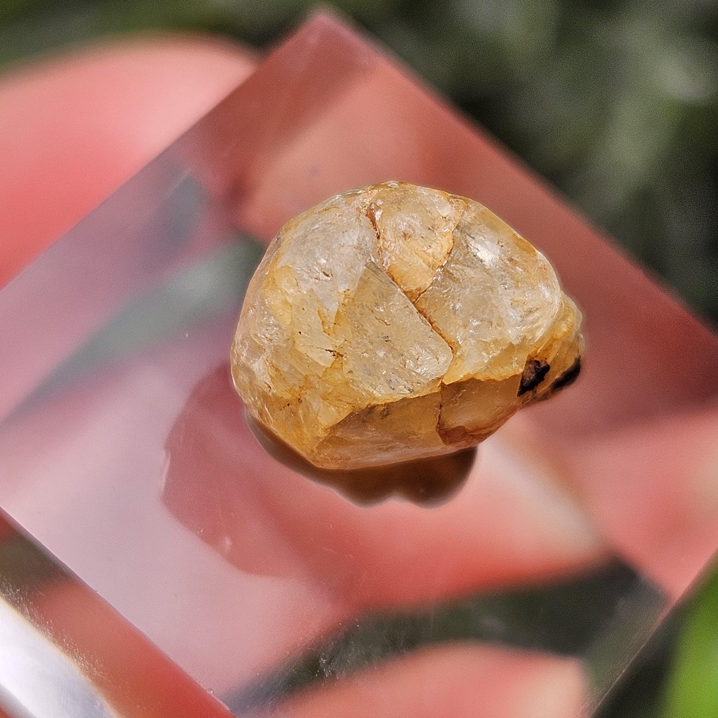 Terminated Golden Phenacite Crystal 1.38g, Nigerian Phenakite Specimen
