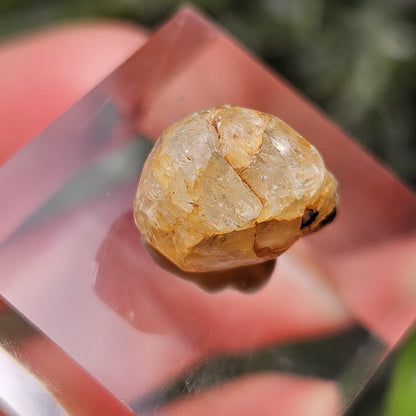 Terminated Golden Phenacite Crystal 1.38g, Nigerian Phenakite Specimen