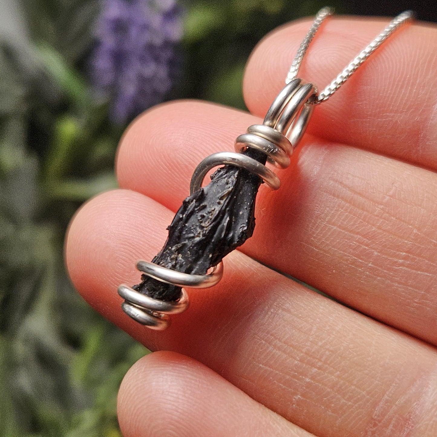 Irgizite Meteorite Pendant, Irgizite Tektite Necklace