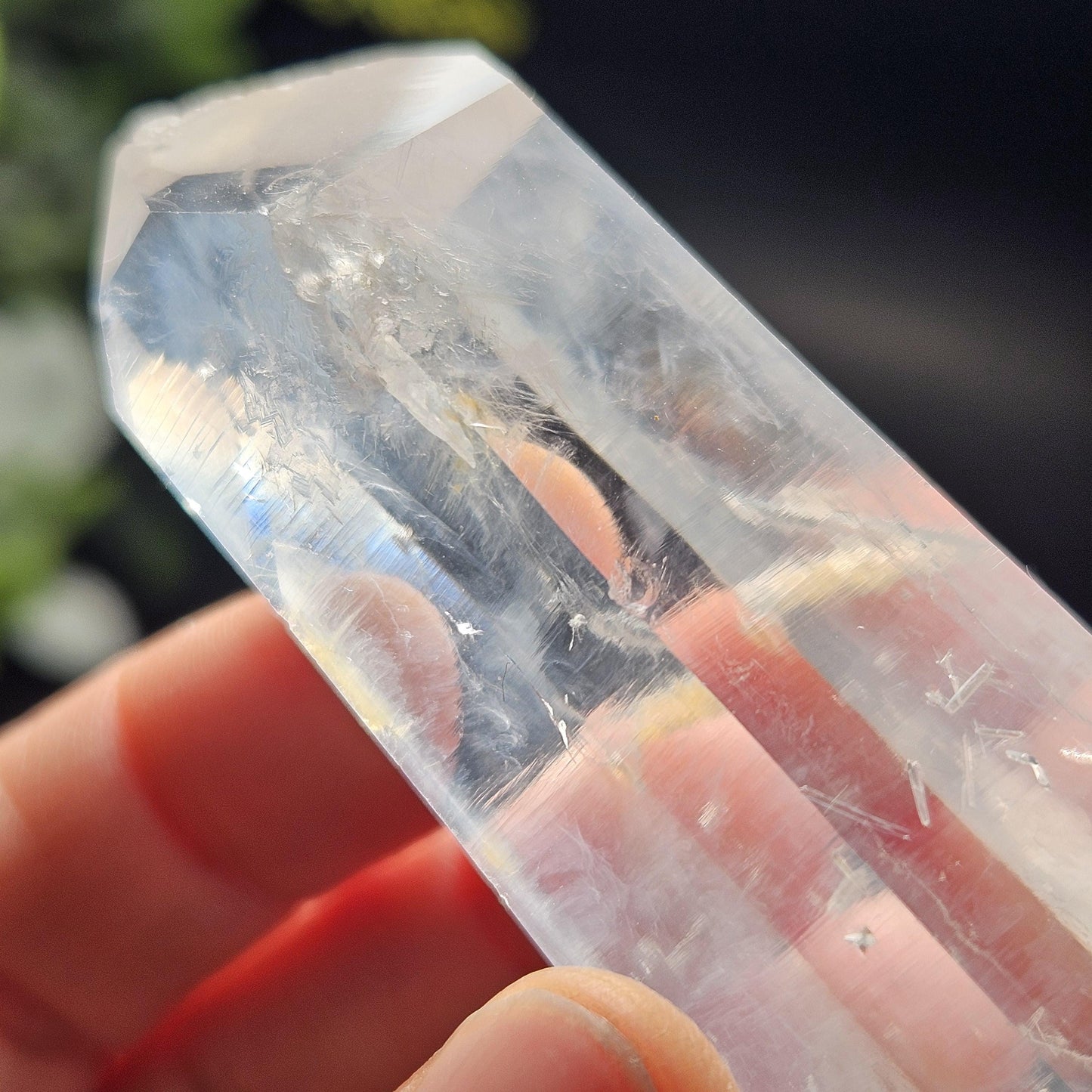 Blue Needle Colombian Quartz 79g, Colombian Crystal