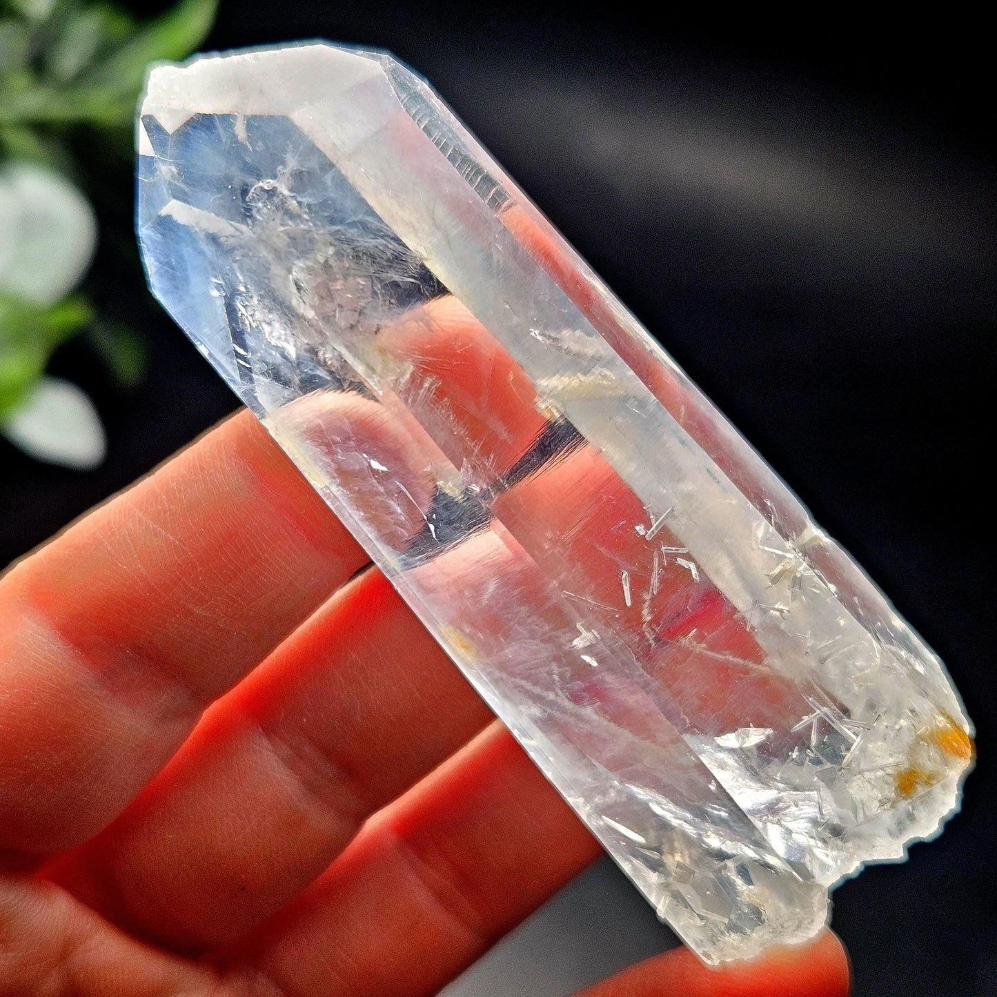 Blue Needle Colombian Quartz 79g, Colombian Crystal