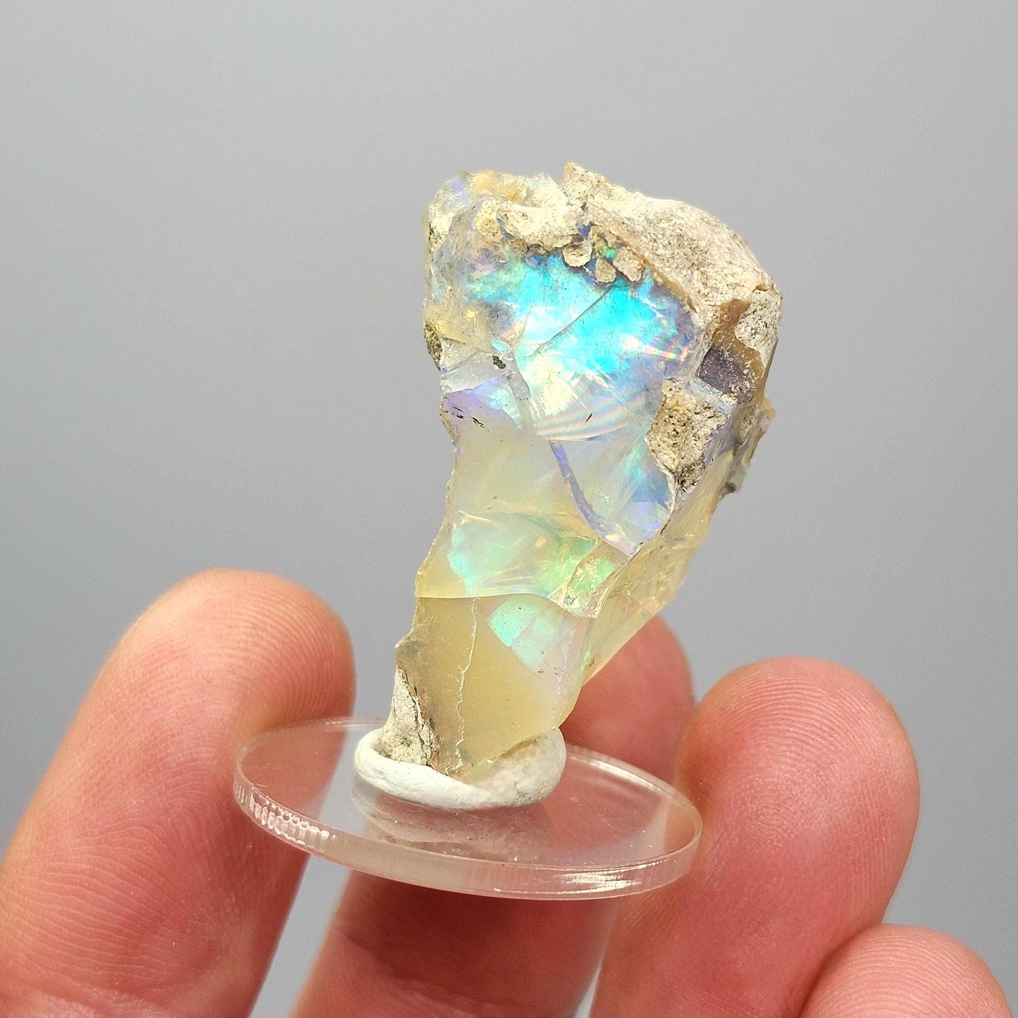 AAA Rainbow Opal 7.8g, Ethiopian Opal Gemstone