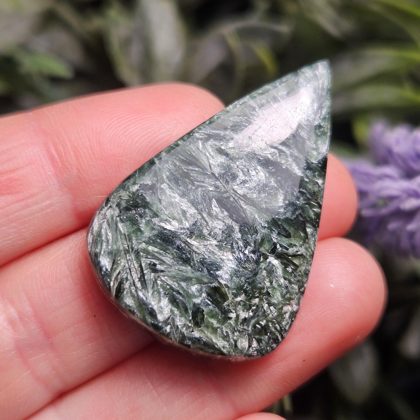 Seraphinite Crystal Cabochon (1.25