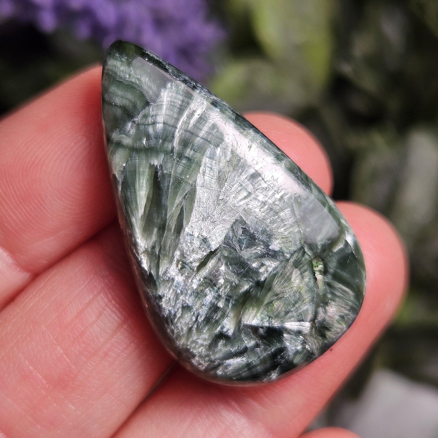Seraphinite Crystal Cabochon (1.25