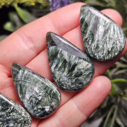 Seraphinite Crystal Cabochon (1.25