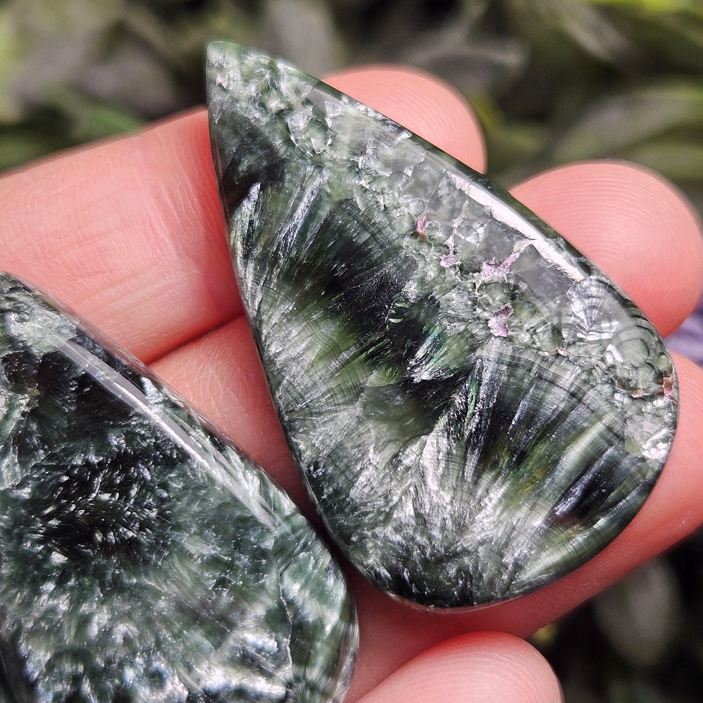 Seraphinite Crystal Cabochon (1.25
