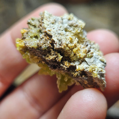 Pyromorphite Crystal Cluster, Rare Green Pseudomorph Specimen (35x30mm)