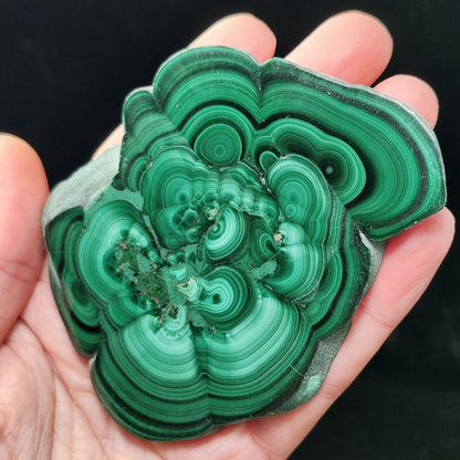 Malachite Slice 96g, Polished Crystal