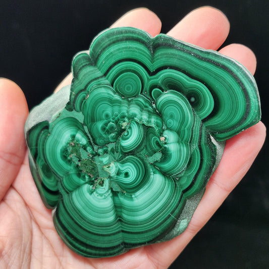 Malachite Slice 96g, Polished Crystal