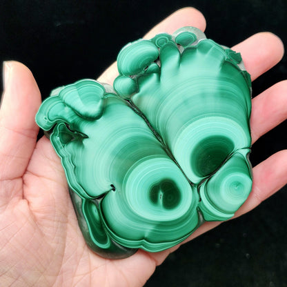 Malachite Slice 214g, Polished Crystal