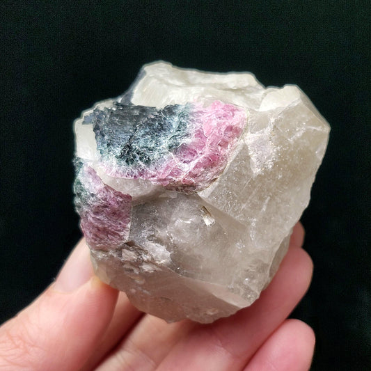 Brazilian Tourmaline Quartz 152g, Pink & Blue Tourmaline Cluster