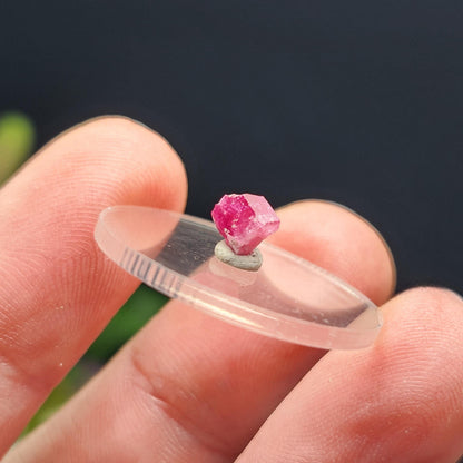 Bixbite Red Beryl Crystal from Utah .55ct, Red Emerald Gemstone