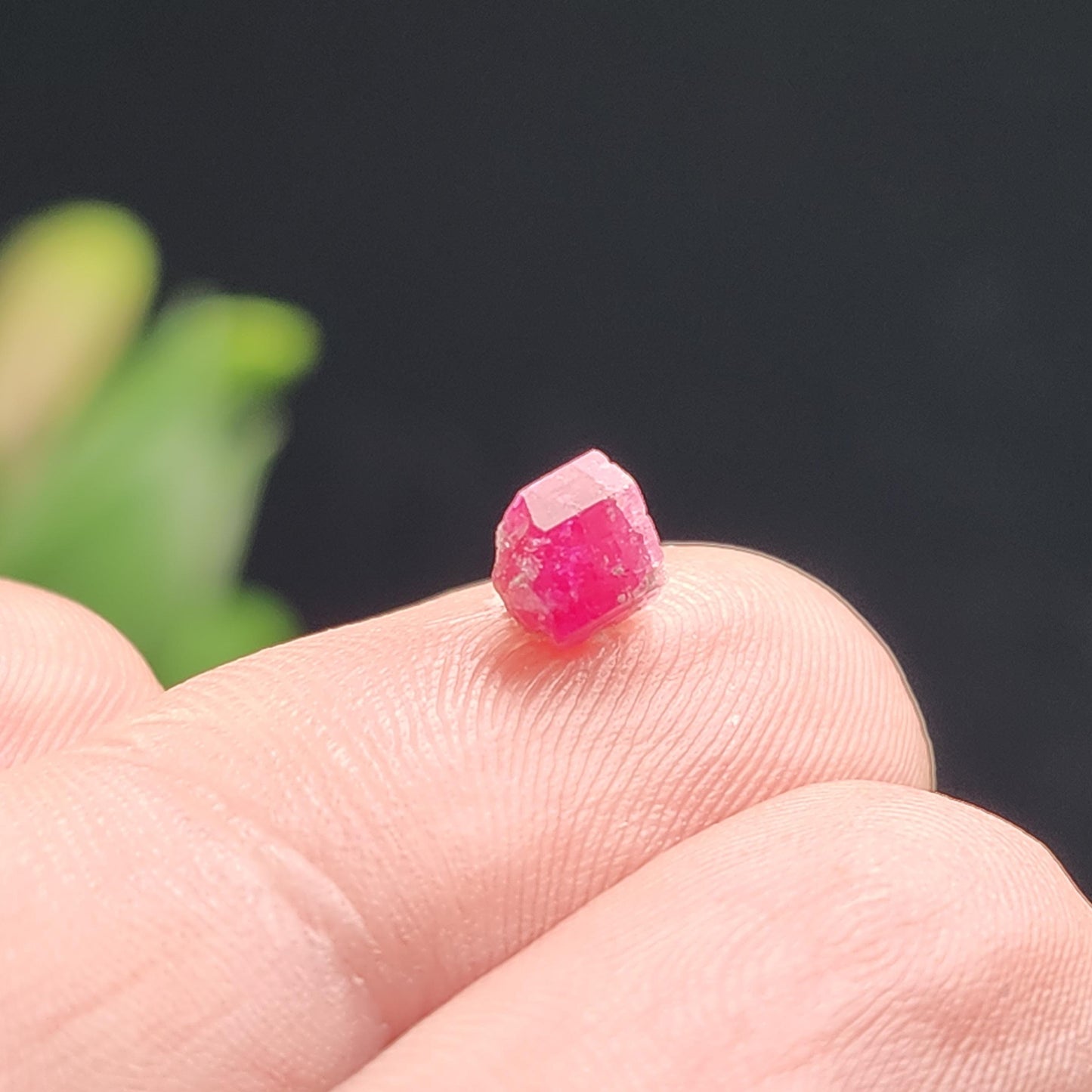 Bixbite Red Beryl Crystal from Utah .55ct, Red Emerald Gemstone