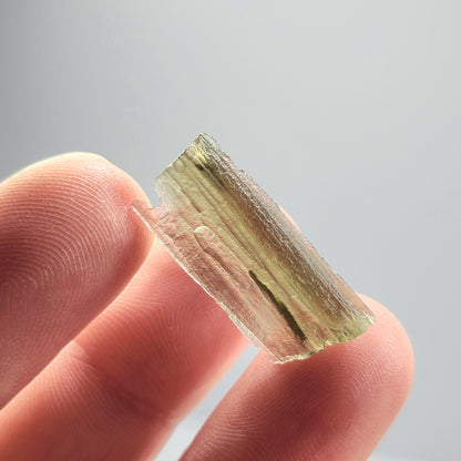 Genuine Moldavite Specimen 1.2g, Authentic Raw Moldavite Crystal