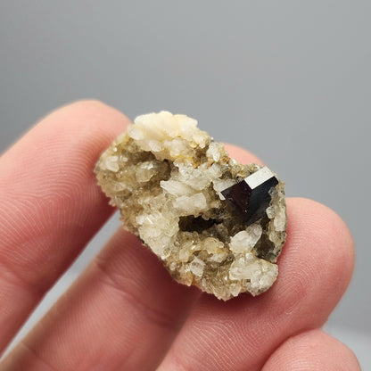 Blue Anatase & Quartz Cluster 4.6g, RARE Crystal Specimen